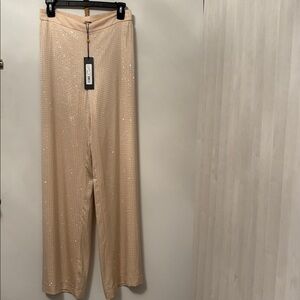 Kobi Halperin
Lane Embellished Silk-Blend Wide-Leg Pants